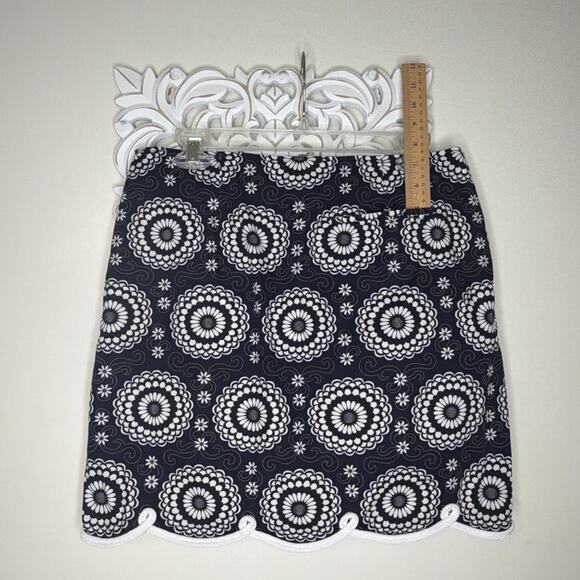 GOLFTINI Women's 6 LONG 6L SKORT Shorts Skirt "JUMP ROPE" Athleisure NAVY White - Picture 5 of 10